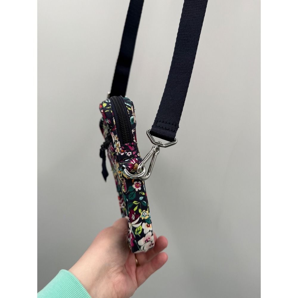 Vera Bradley Crossbody Bag Womens Small Multi-Color Floral Quilted Adjustable - Picture 3 of 14